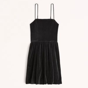 Abercrombie Velvet Bubble Hem Mini Dress NWT